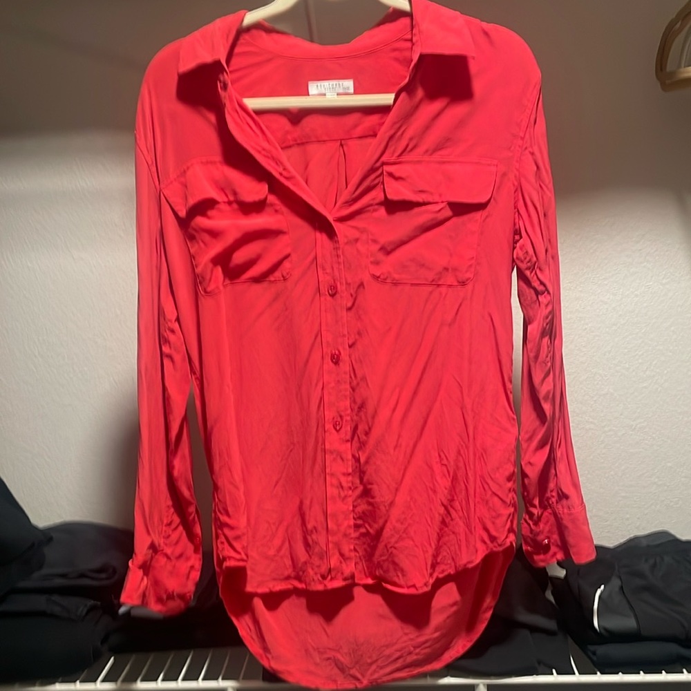 Equipment 100% silk blouse
